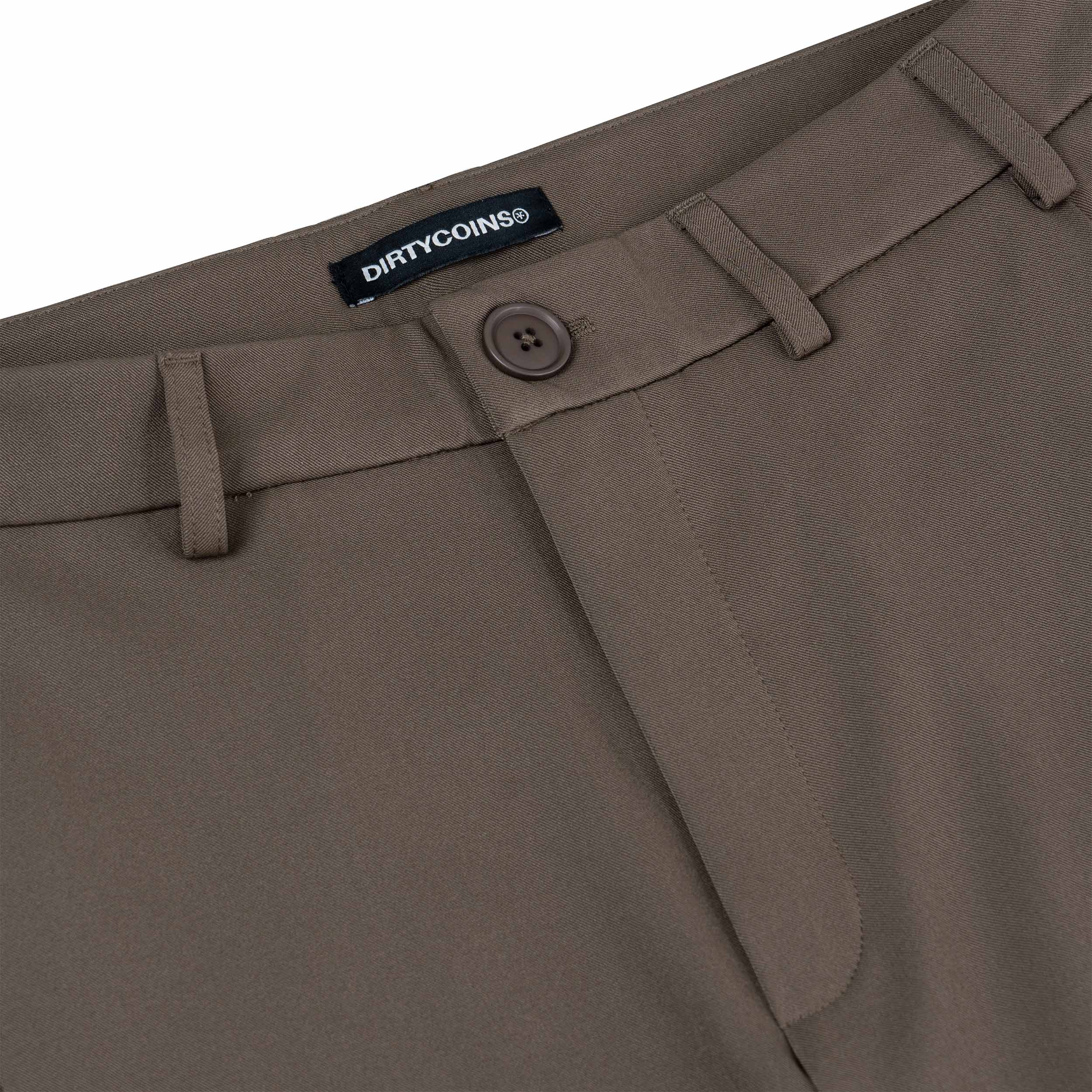 Quần DirtyCoins Metal Label Wide Trouser Pants - Black
