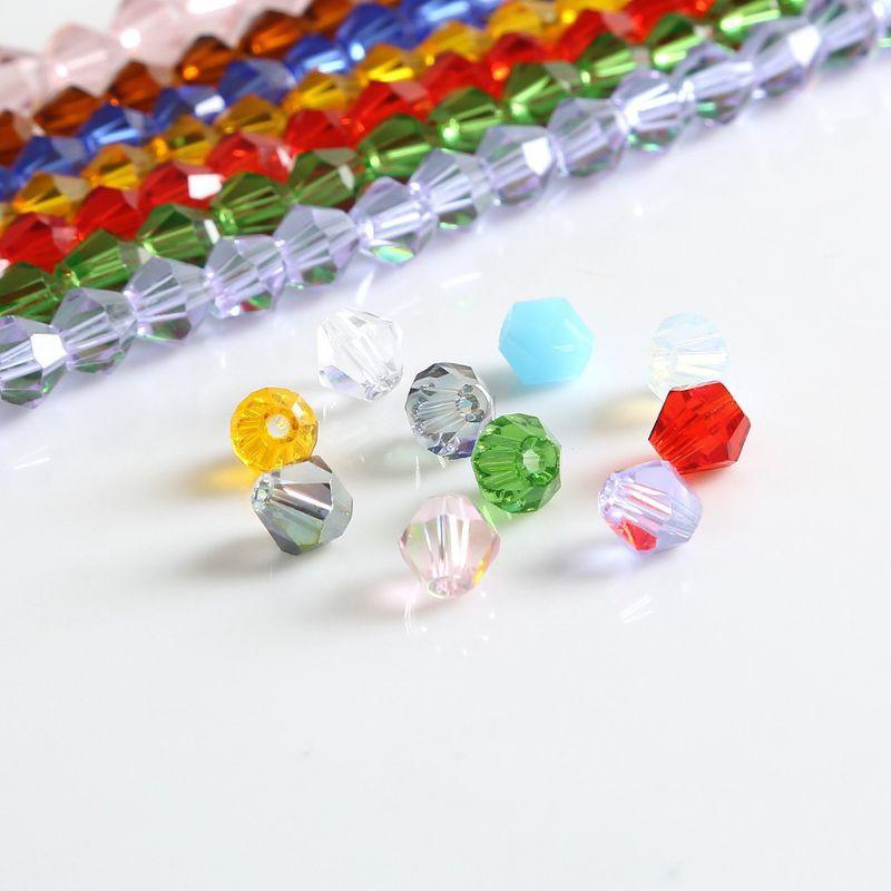 Dây pha lê nón 4mm nhiều màu lấp lánh làm đồ trang sức