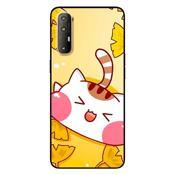 Ốp lưng dành cho Oppo Reno 3 Pro mẫu Mèo May Mắn 3