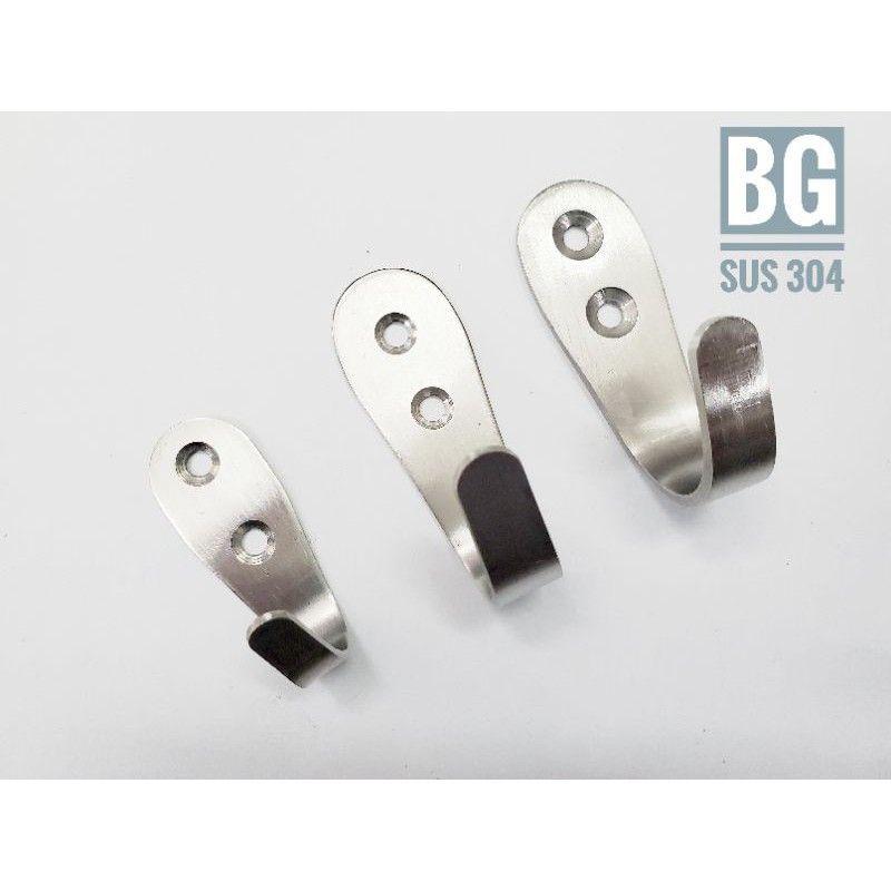 Móc đơn inox mờ treo đồ. móc treo quần áo đơn