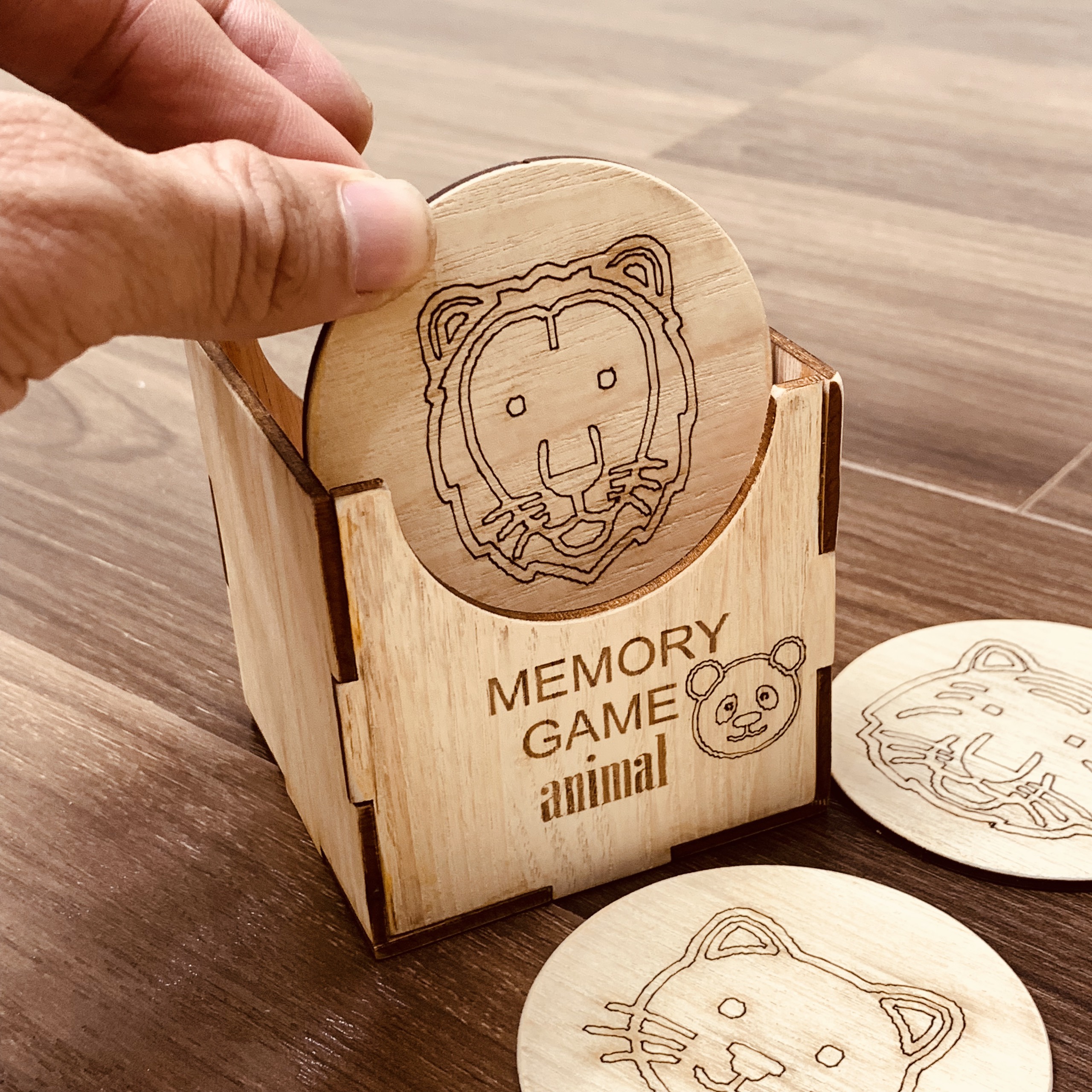 Đồ Chơi Gỗ Thông Minh,Trò Chơi Luyện Trí Nhớ Memory Game Giúp Bé Luyện Khả Năng Nghi Nhớ Hình Ảnh Chủ Đề Động Vật Animal