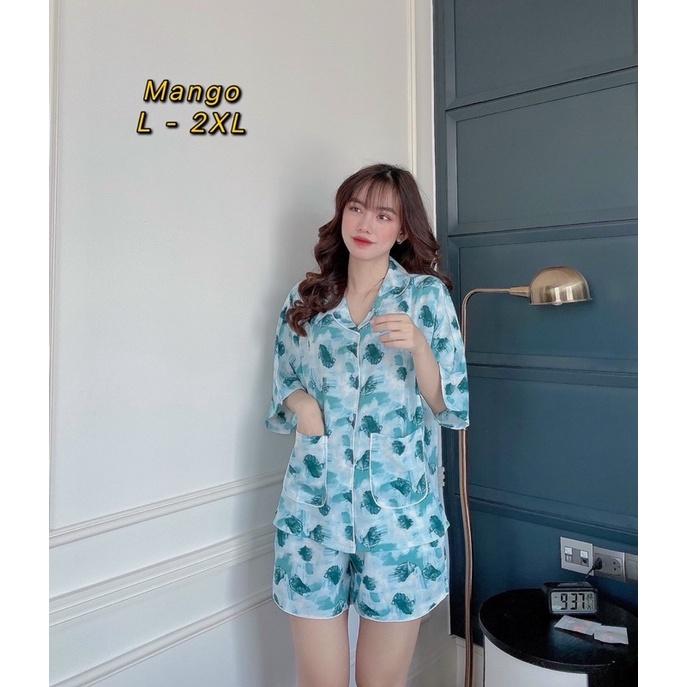 Bộ pyjama lụa Mango cánh dơi