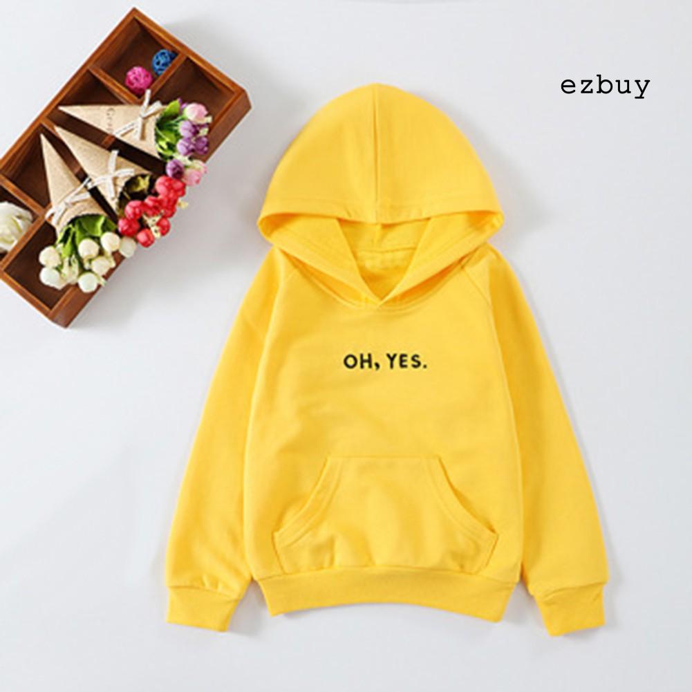 Áo Hoodie Tay Dài In Chữ Cho Bé