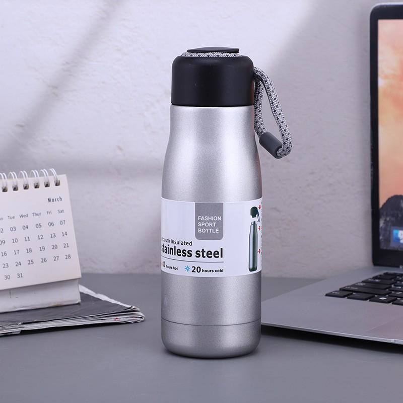 [GDSG233] Bình giữ nhiệt nóng lạnh 500ml, bình đựng nước inox 304, kèm quai xách tiện lợi