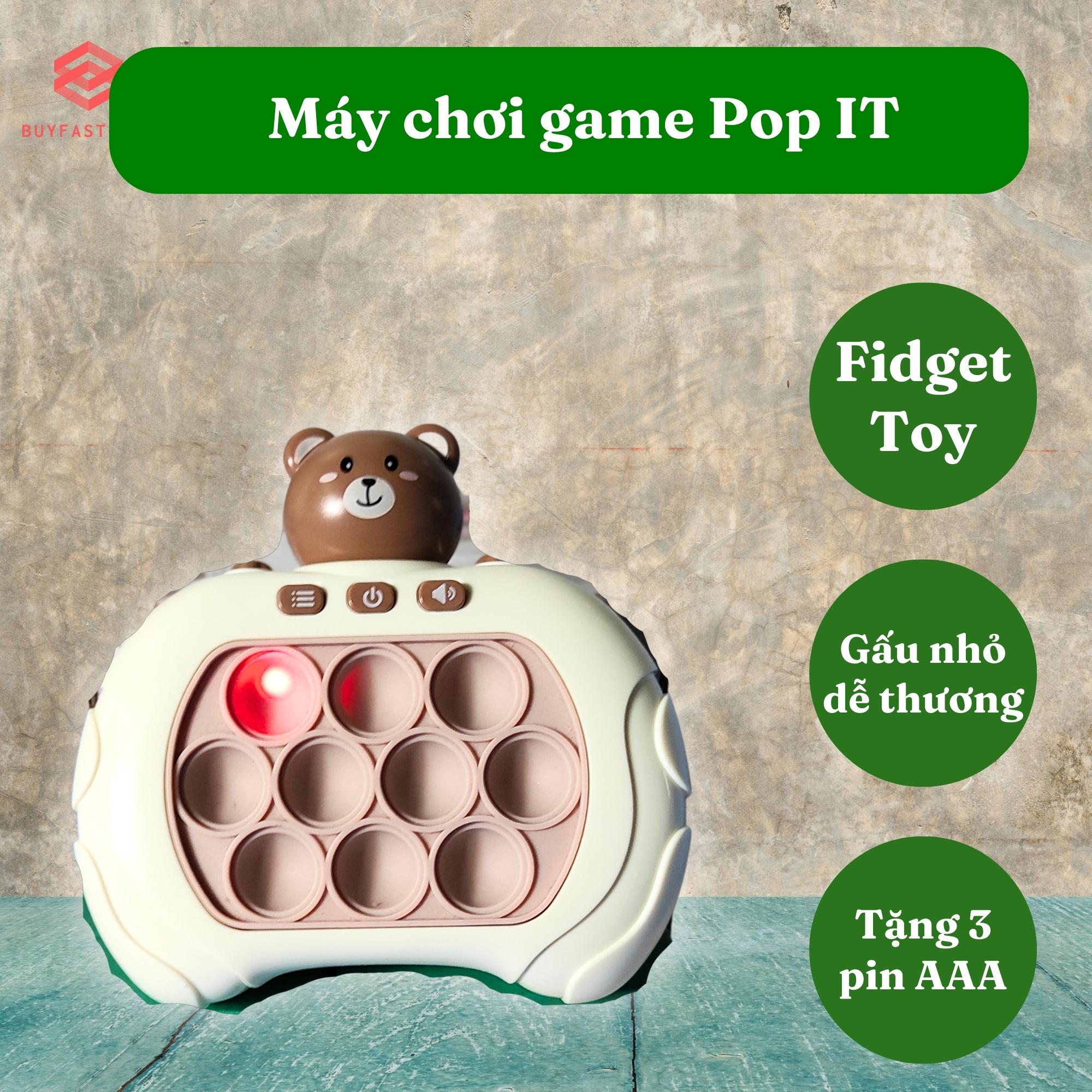 Máy chơi game Buyfastcart Pop It phiên bản cải tiến của trò chơi đập chuột - Đồ chơi Fidget Toy giúp cải thiện khả năng tập trung và phản xạ