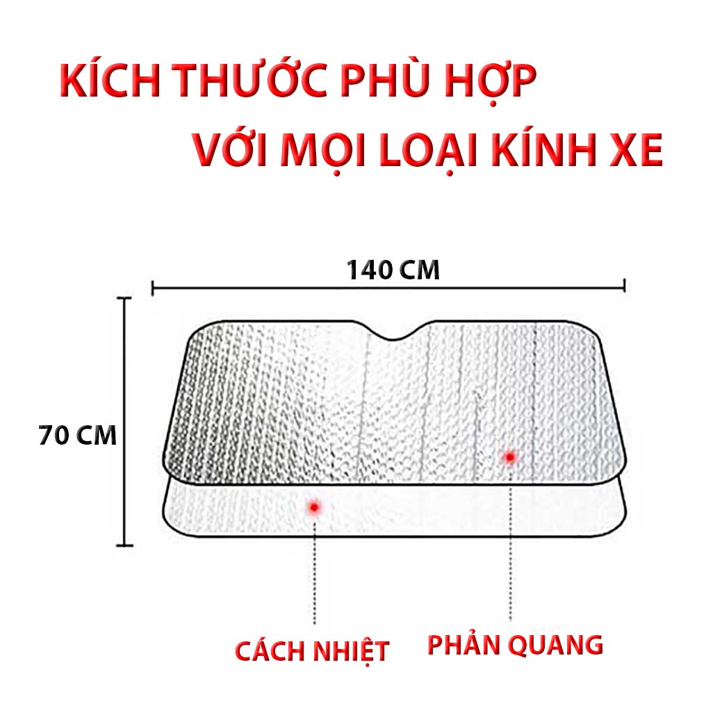 tấm che nắng ô tô kính lái - Hàng Chính Hãng