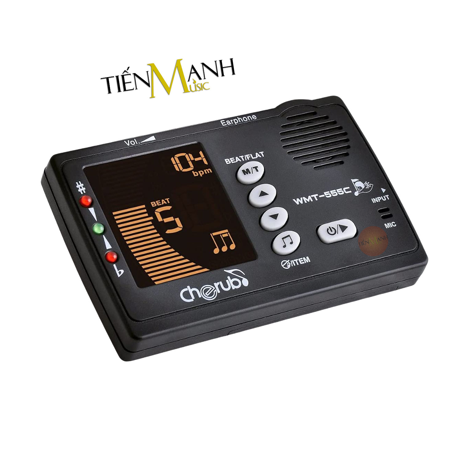 Máy Lên Dây Đập Nhịp Điện Tử Cherub Metro Tuner WMT-555C