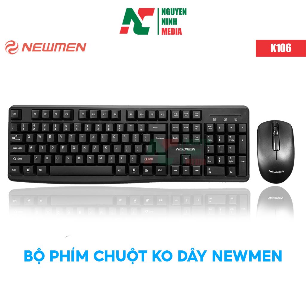 Bộ Phím Chuột Không Dây Newmen K106 - Hàng Chính Hãng