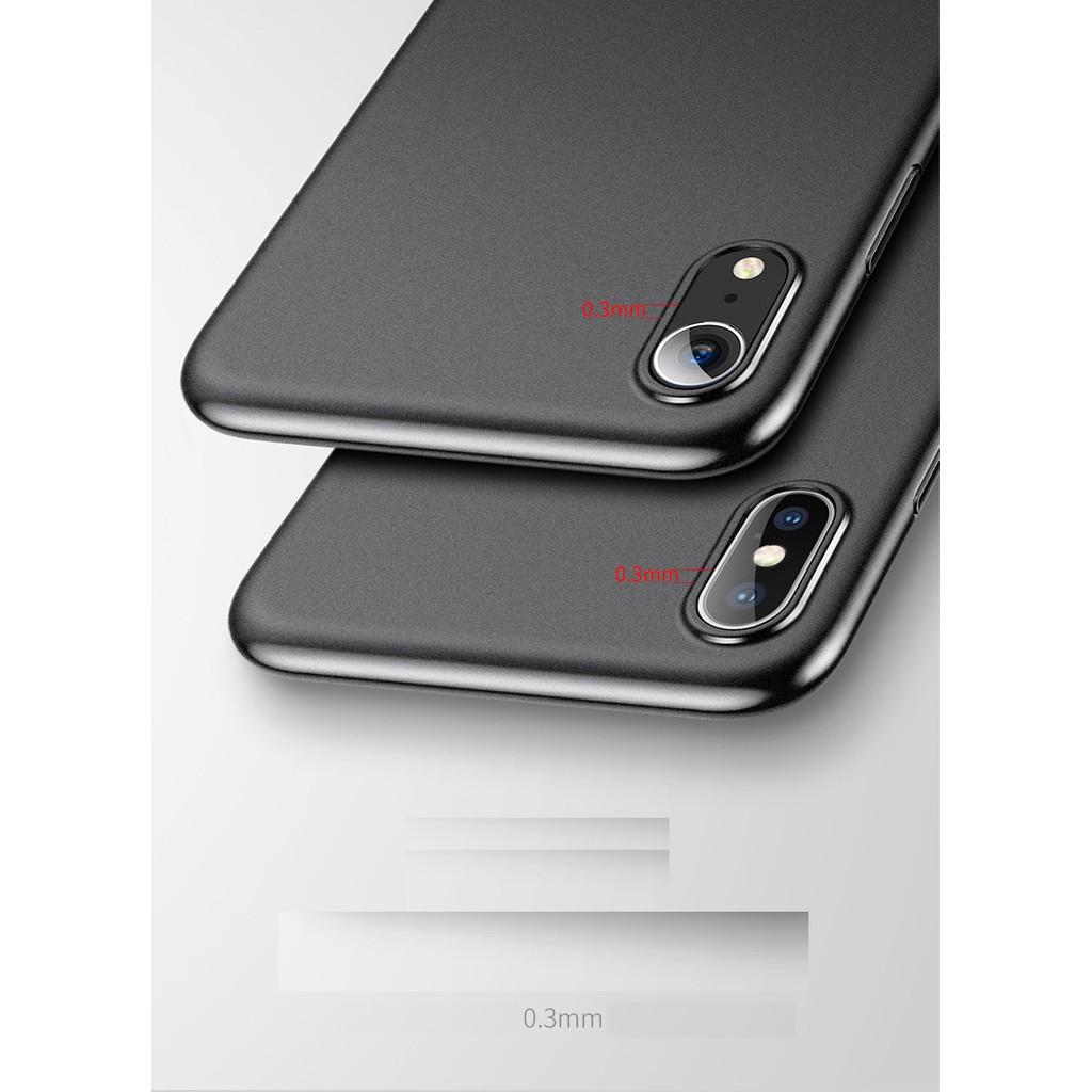 Ốp lưng dành cho iPhone XR & Xs Max siêu mỏng chống vân tay Wing chính hãng Baseus