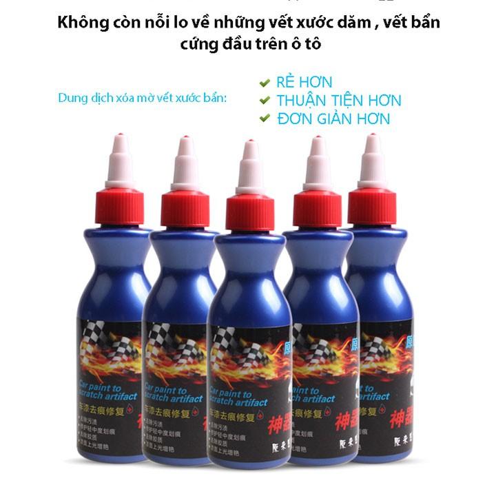 Dung Dịch Keo Tẩy Và Làm Mờ Xước Dăm Vệ Sinh Sơn Xe Máy Ô Tô 100ml