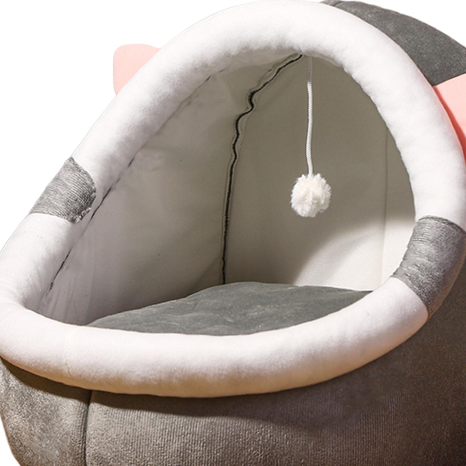 Cat Bed Cave Kennel Sleeping Semi Enclosed Pet Cat Nest for Puppy Dog Kitten