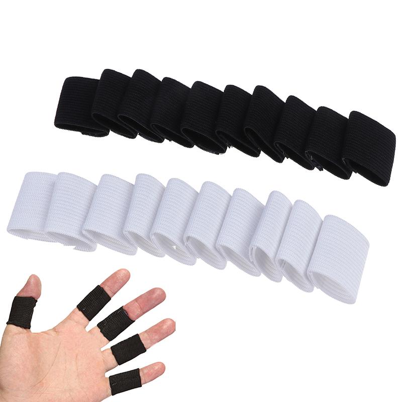 10 % tay áo thể thao co giãn tay áo khớp hỗ trợ ngón tay bảo vệ bóng rổ bóng rổ ngoài trời bảo vệ ngón tay Color: Black