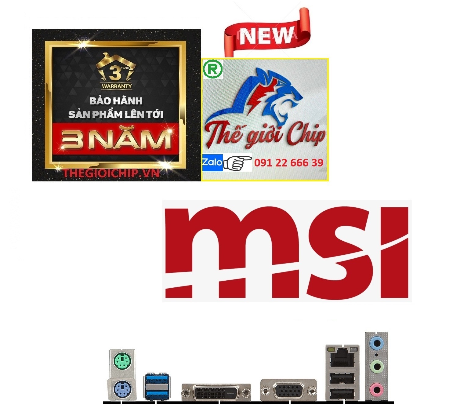 Bo Mạch Chủ (Mainboard) MSI H110M PRO-VD PLUS - HÀNG CHÍNH HÃNG