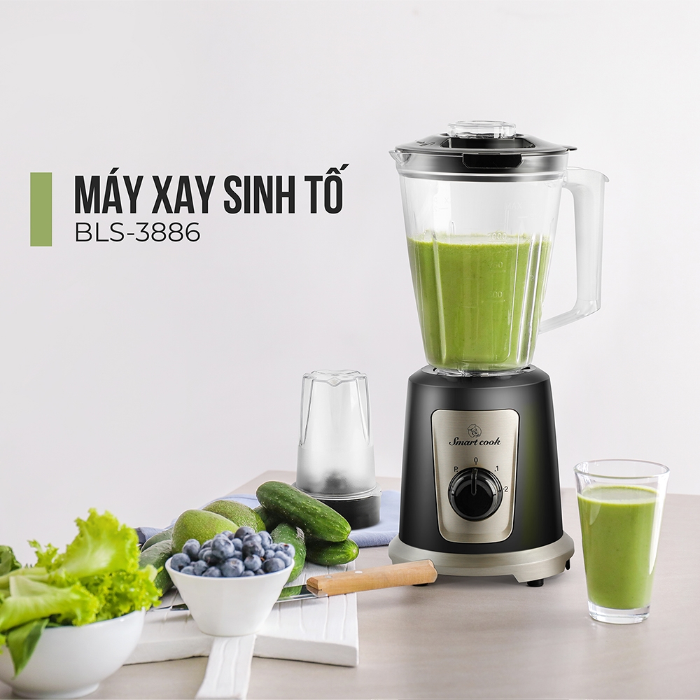 Máy Xay Sinh Tố Elmich Smartcook BLS-3886 - Hàng Chính Hãng