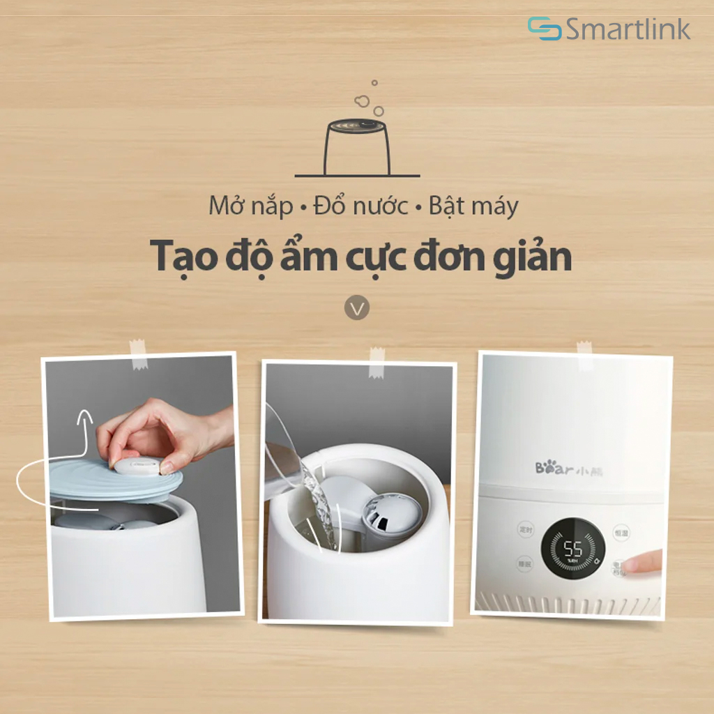 Máy Phun Sương Tạo Ẩm Bear JSQ-C50Q1 - Hàng Chính Hãng