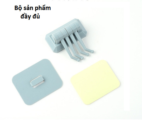 Combo 4 Móc treo chìa khóa dán tường vuông GD172-TCKhoaVuong-4