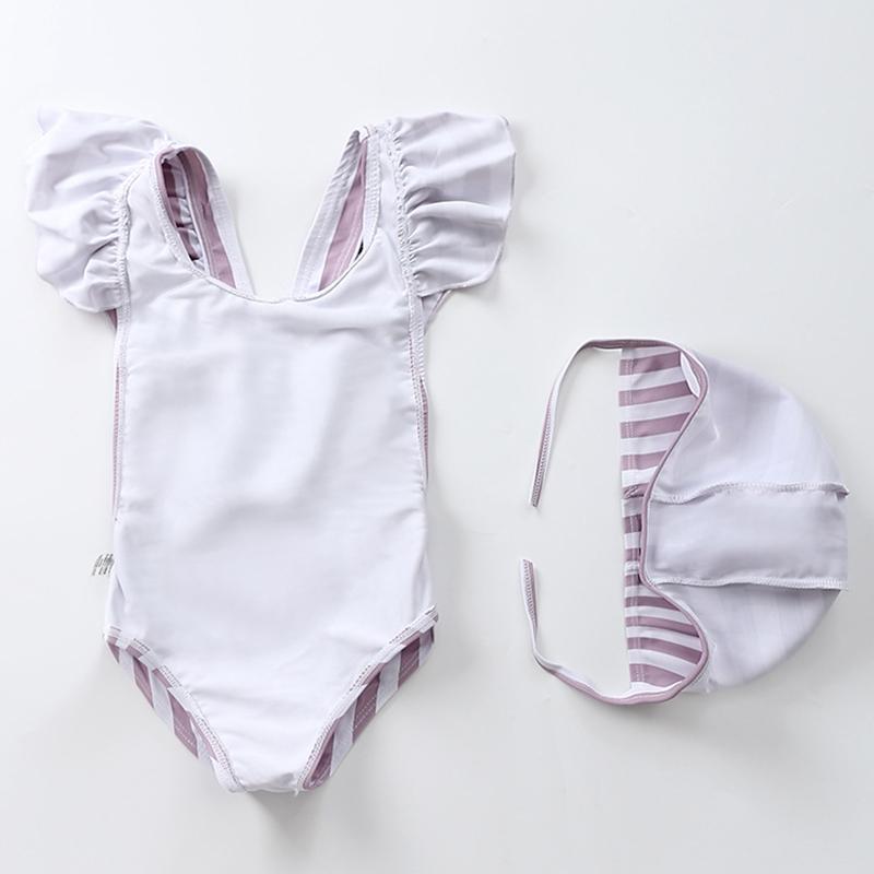 HH Bé Gái Đồ Bơi Trẻ Em Mùa Hè Áo Bơi Một Mảnh Mũ Bơi Cho Bé Gái Quần Áo Trẻ Em Gái Bơi Đào Tạo Phù Hợp Với