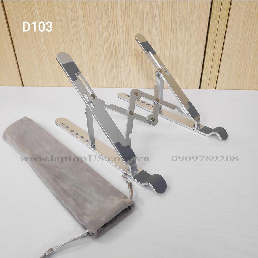 Kệ Giá Đỡ Laptop Stand Nhôm Tản Nhiệt Tặng Kèm Túi Chống Trầy