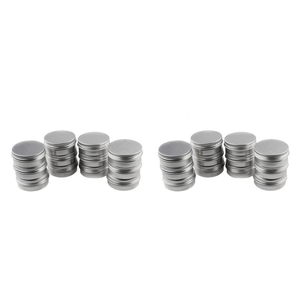 Lô 12 Nhôm Tròn Nắp Vặn Đựng Mỹ Phẩm Son Dưỡng Môi Hộp Thiếc Đựng