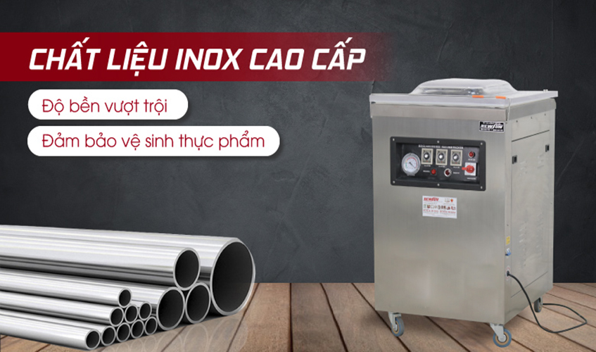 Máy Hút Chân Không, Đóng Gói Thực Phẩm Công Nghiệp 1 Buồng DZ 500 NEWSUN - Đóng Gói Số Lượng Lớn - Hàng Chính Hãng