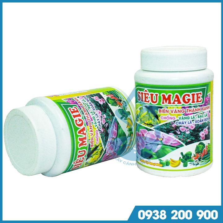 Phân bón lá siêu Magie chai 100 gram - Biến vàng thành xanh, chống vàng lá, bạc lá, xoắn đọt