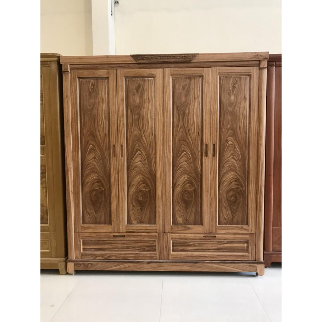 Tủ Quần áo 4 cánh Hương Xám