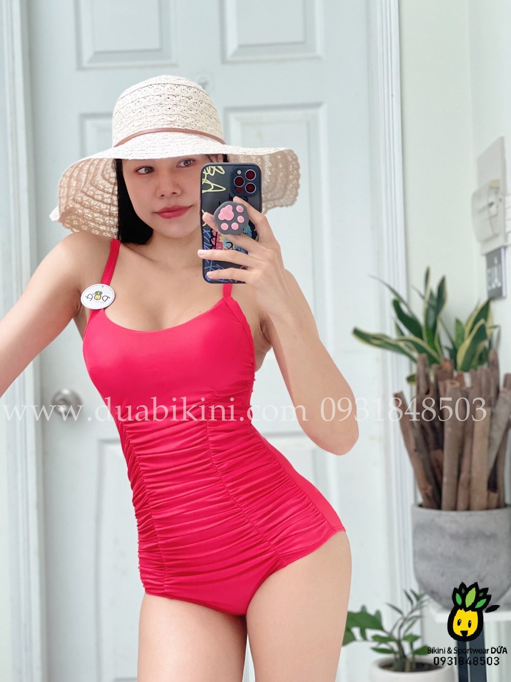 Đồ bơi nữ liền thân hai dây nhún bụng | DỨA BIKINI &amp; SPORTWEAR