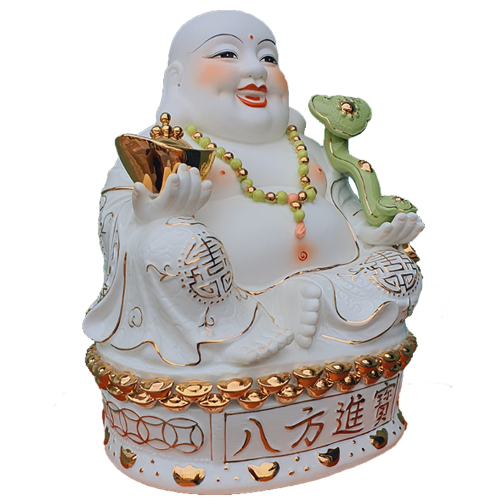 Tượng Phật Di Lặc Sứ Cao 35cm
