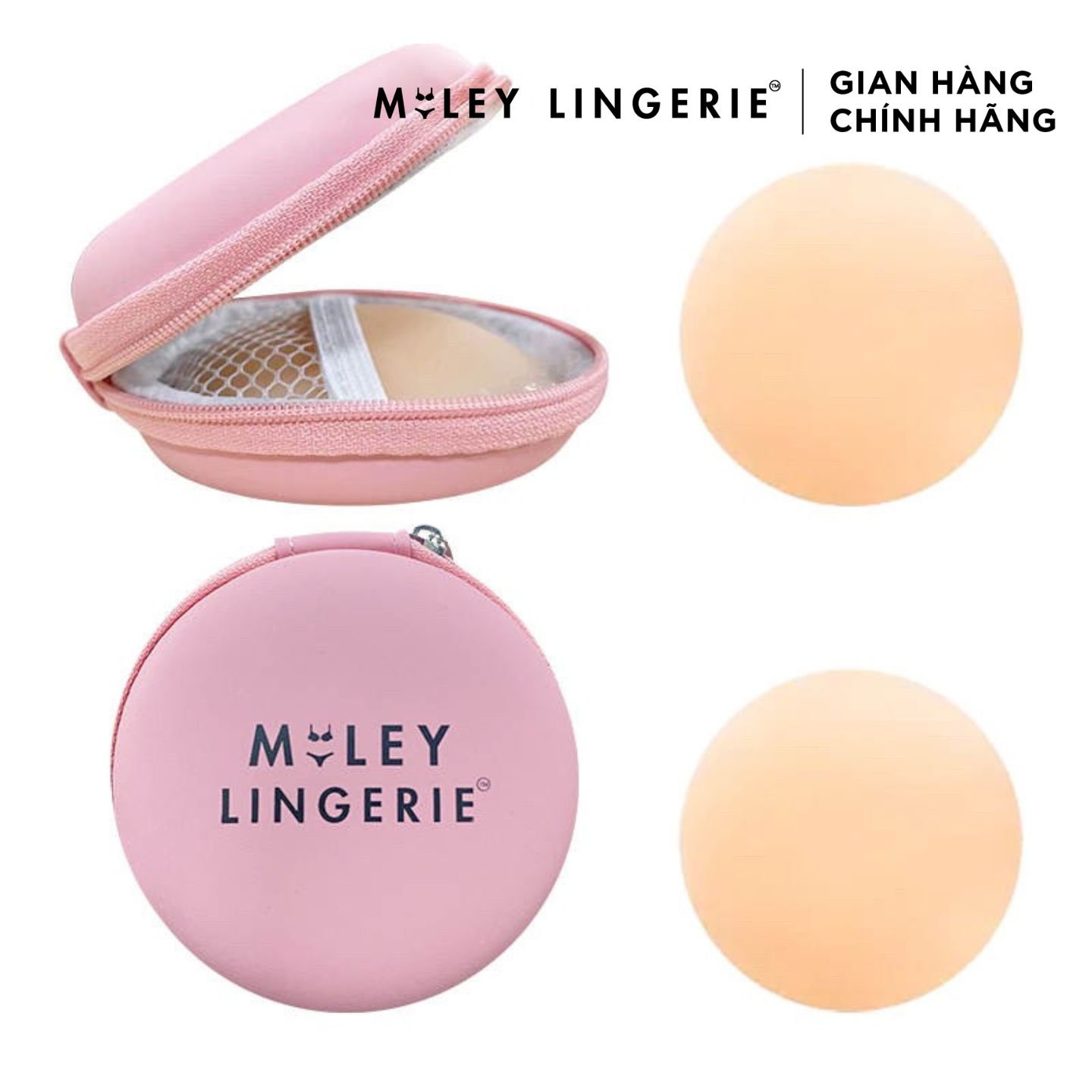 [QUÀ TẶNG 35K] Cặp Miếng Dán Ngực Cho Nữ Matte Silicon Cao Cấp Tái Sử Dụng Nhiều Lần Miley Lingerie