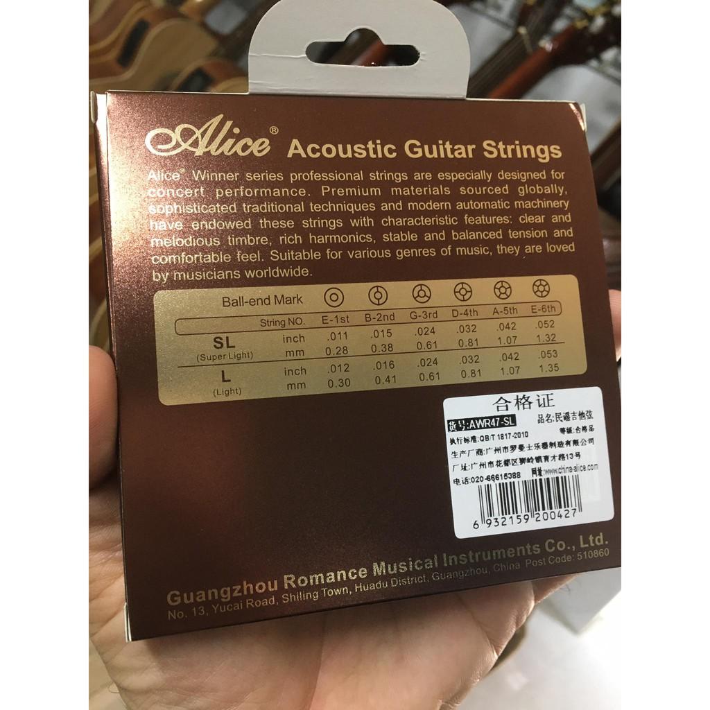 Dây 466 Chốt Alice Khắc chìm - GUITAR ACOUSTIC AW435C / AW432 / AW436 / AW466 / AWR47