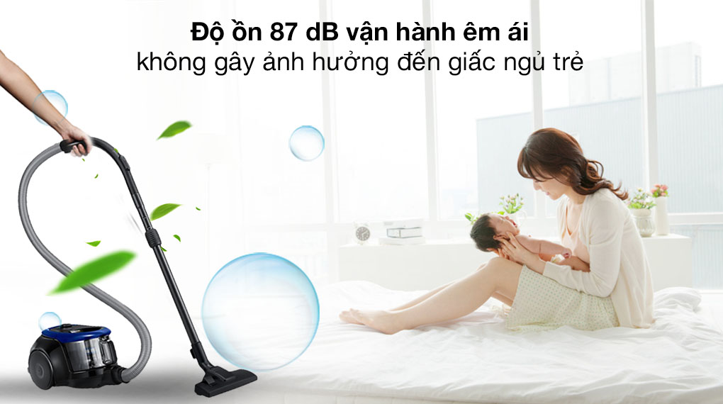 Máy hút bụi dạng hộp Samsung VC18M2120SB/SV - Hàng Chính Hãng