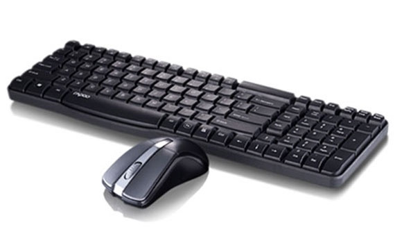 Bộ bàn phím và chuột Rapoo X1800 màu đen hoạt động mượt mà
