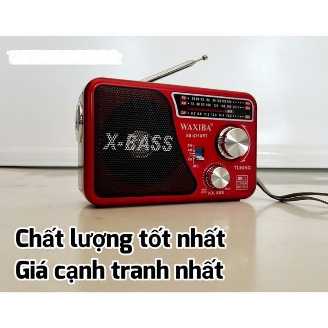 COMBO Đài USB THẺ NHỚ NGHE NHẠC WAXIBA XB-521URT RADIO AMFMSW LOA TO X-BASS CÓ ĐÈN PIN và Thẻ Nhớ 8G đã chép kinh GIAO MÀU NGẪU NHIÊN HÀNG CHÍNH HÃNG