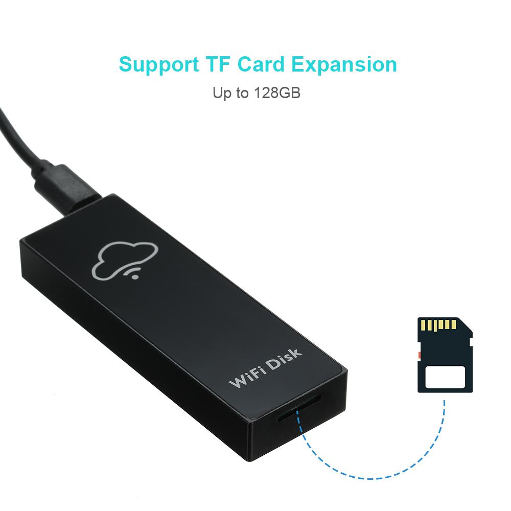 Hộp lưu trữ đĩa nhớ Wi-Fi Hộp lưu trữ Wi-Fi đám mây Ổ đĩa flash cho đầu đọc thẻ nhớ TF / MicroSD Chia sẻ tệp
