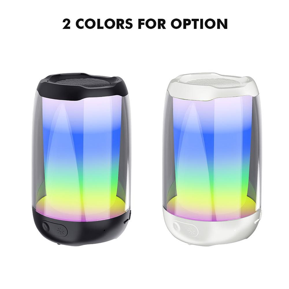 Đèn Ngủ Không Dây Bt Loa Với 9 Chế Độ Ánh Sáng Led