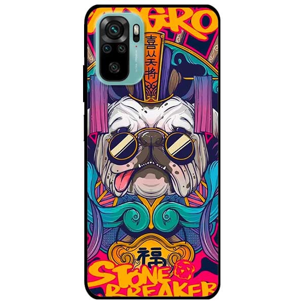 Ốp lưng dành cho Xiaomi Redmi Note 10 - Redmi Note 10 Pro - mẫu Pulldog Kính Đen
