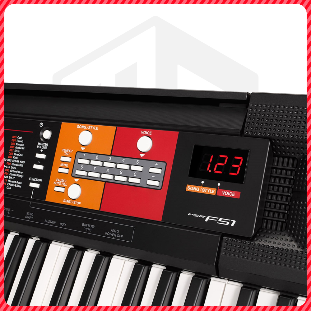 Đàn Organ Yamaha PSR F51 - Màu đen - Hàng chính hãng