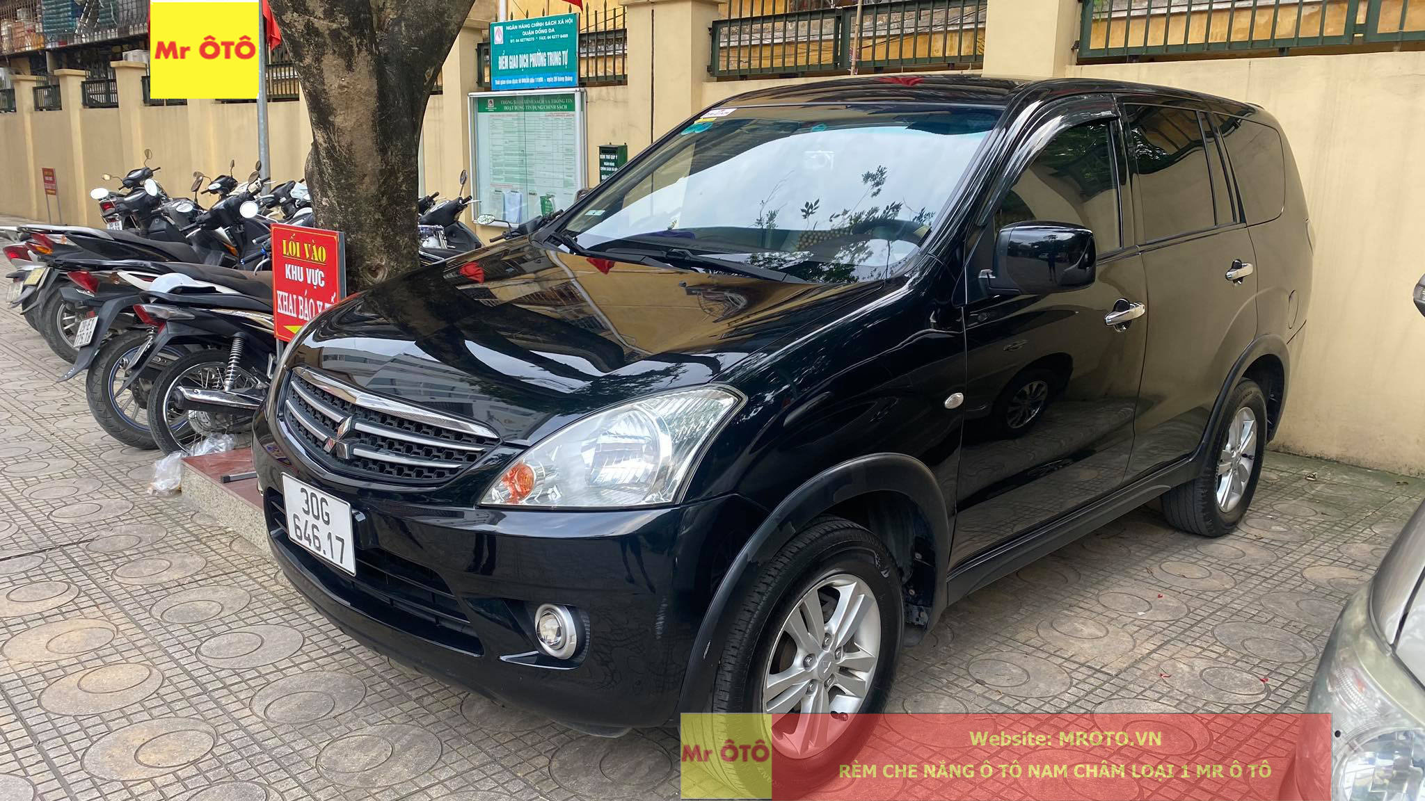 Rèm Che nắng xe Mitsubishi Zinger loại 1 có hút nam châm, Vải dày dặn, chống nắng tuyệt đối
