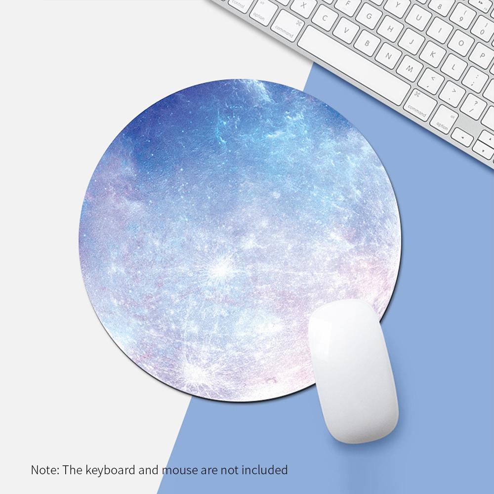 Round Mouse Pad Gaming Mouse Pad Anti-skid Wear-resistant Rubber Mouse Pad Suitable for Home Game Office Red Magic