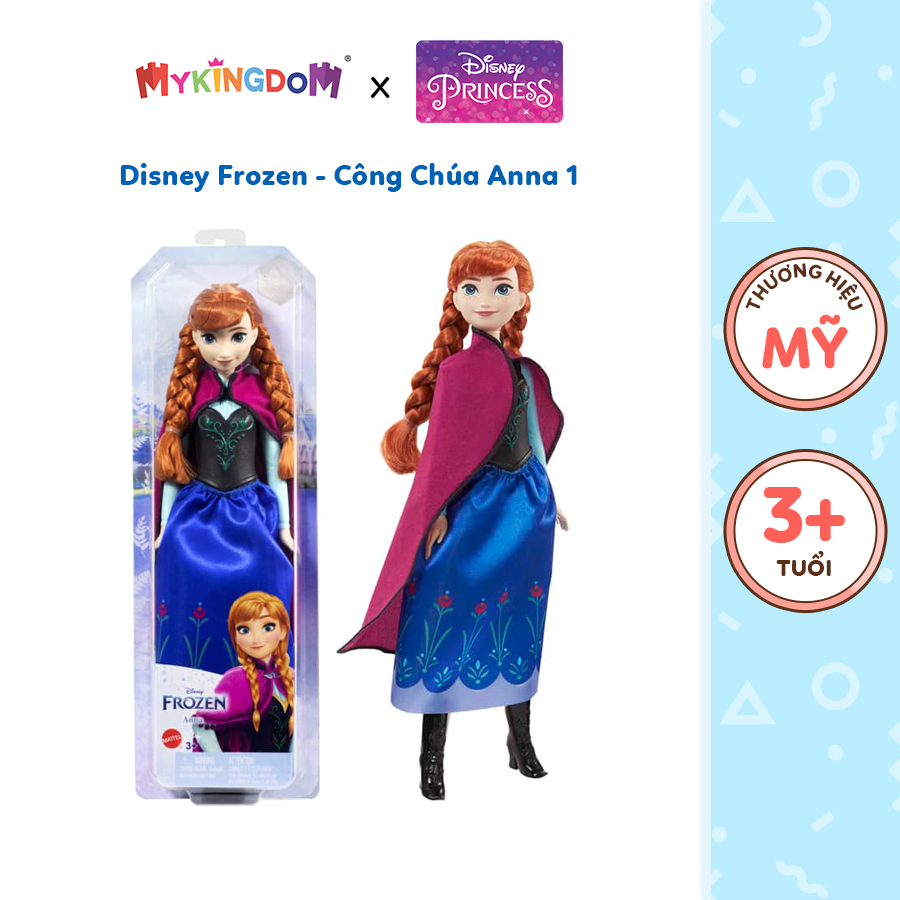 Đồ Chơi Disney Frozen - Công Chúa Anna 1 DISNEY PRINCESS MATTEL HLW49/HLW46