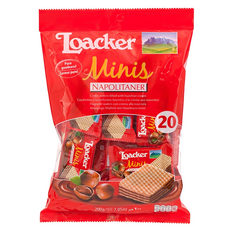 Bánh xốp Loacker Minis Napolitaner gói 200g