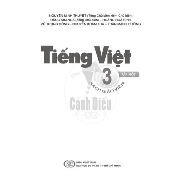 SGV Tiếng Việt Lớp 3 Tập 1 Cánh Diều Dành Cho Giáo Viên