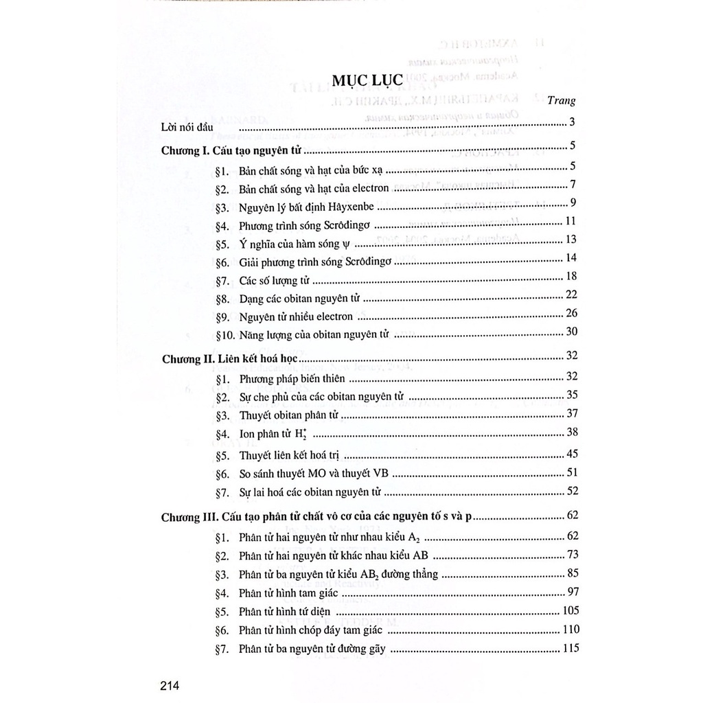 Cấu Tạo Phân Tử Các Chất Vô Cơ (Chuyên đề bồi dưỡng đại học và cao học về hóa vô cơ lý thuyết)