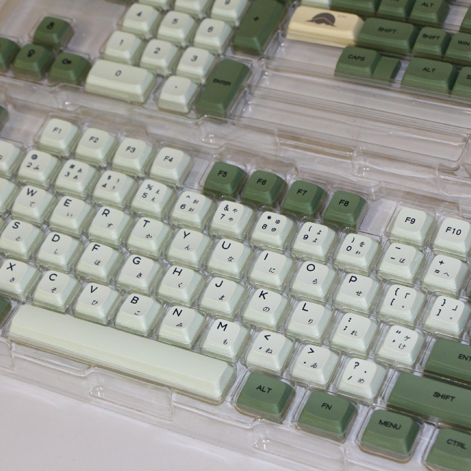 PBT 124 Keys Keycaps Cover for 61 64 72 Mechanical Keyboard Durable