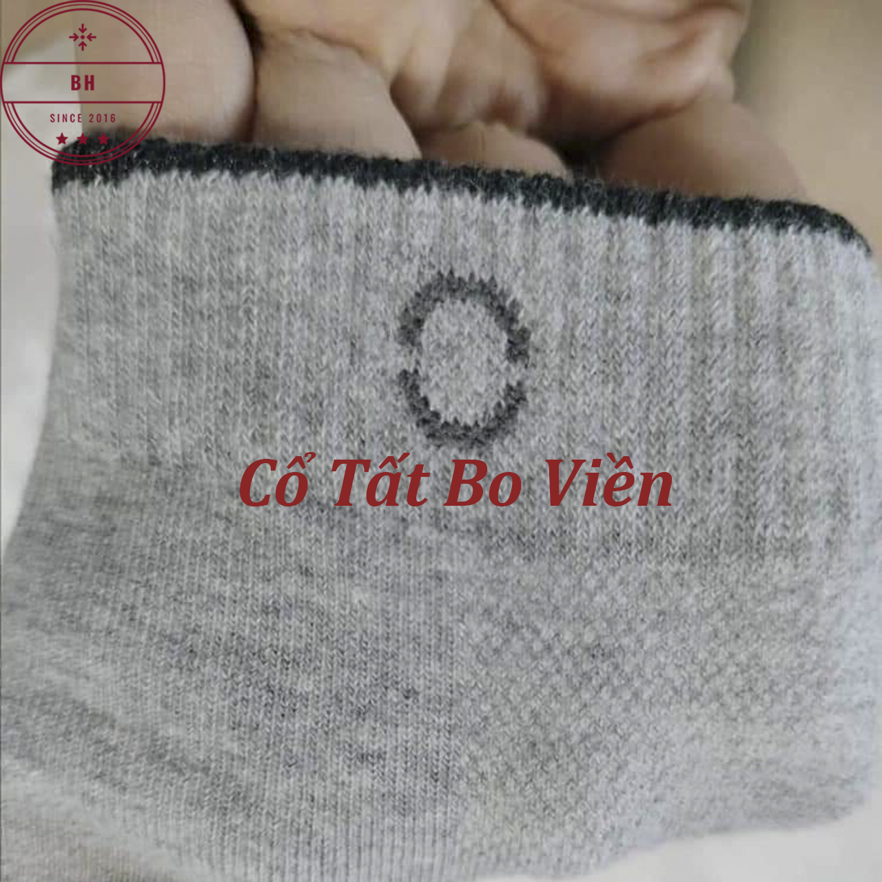 Tất nam cổ trung cao cấp 100% Cotton khô thoáng