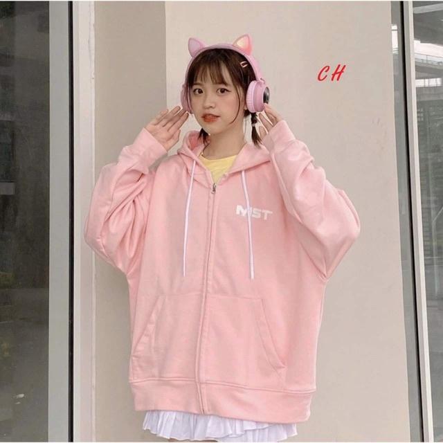 ♕Áo khoác in chữ MISSOUT lưng CH11