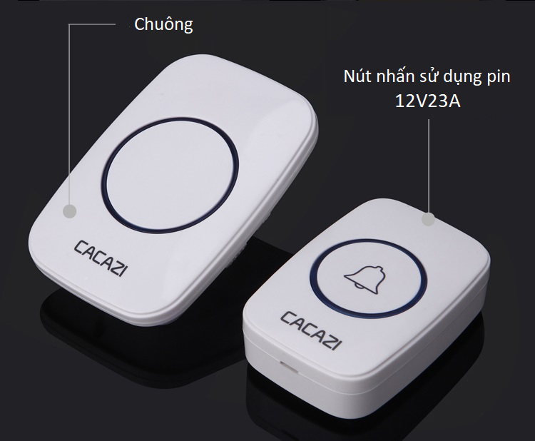 Chuông Cửa Cacazi A10_ Chuông Cửa Không Dây Chống Nước