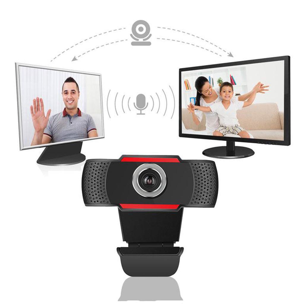 Webcam HD PC Camera, Web Cam with Microphone, Video Calling and Recording for Computer Laptop Desktop, Plug and Play USB Camera