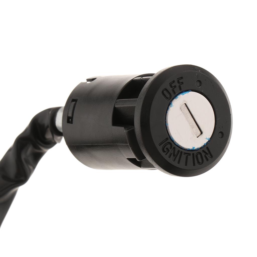 Black  Ignition Key Switch Replacement 4 Wire Ignition Key Switch