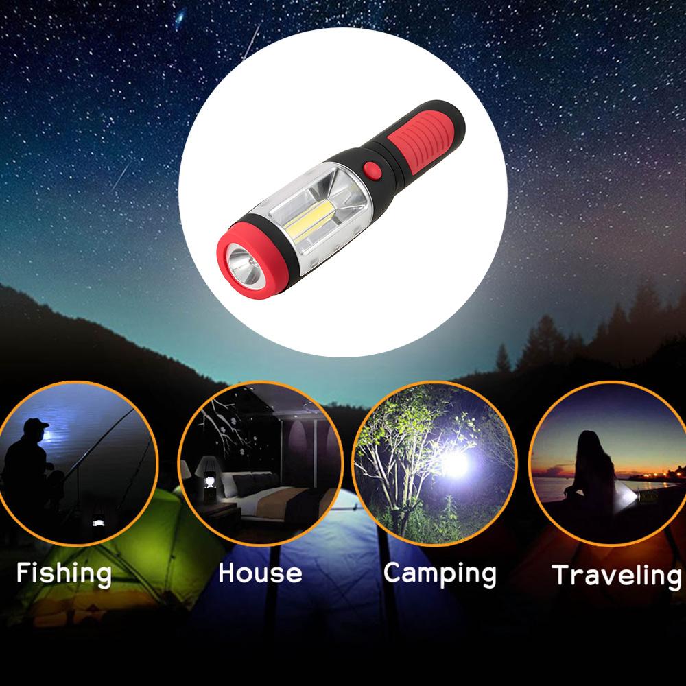 Đèn LED siêu sáng có giá đỡ từ tính Đèn pin dùng cho cắm trại ngoài trời